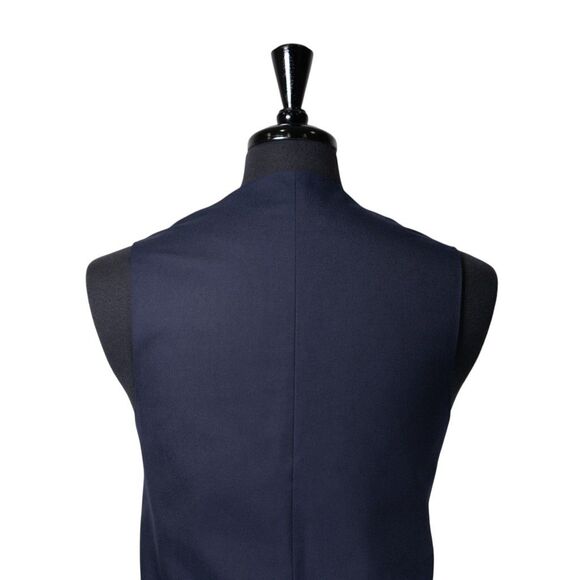 Mens Plaid Vest 42R Multicolor Patchwork Wool Waistcoat Formal Wedding Party - Picture 8 of 10